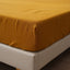 Linen Fitted Sheet - Turmeric