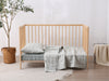 GINGHAM - Quilted Crib Blanket & Play Mat - 100% French Flax Linen