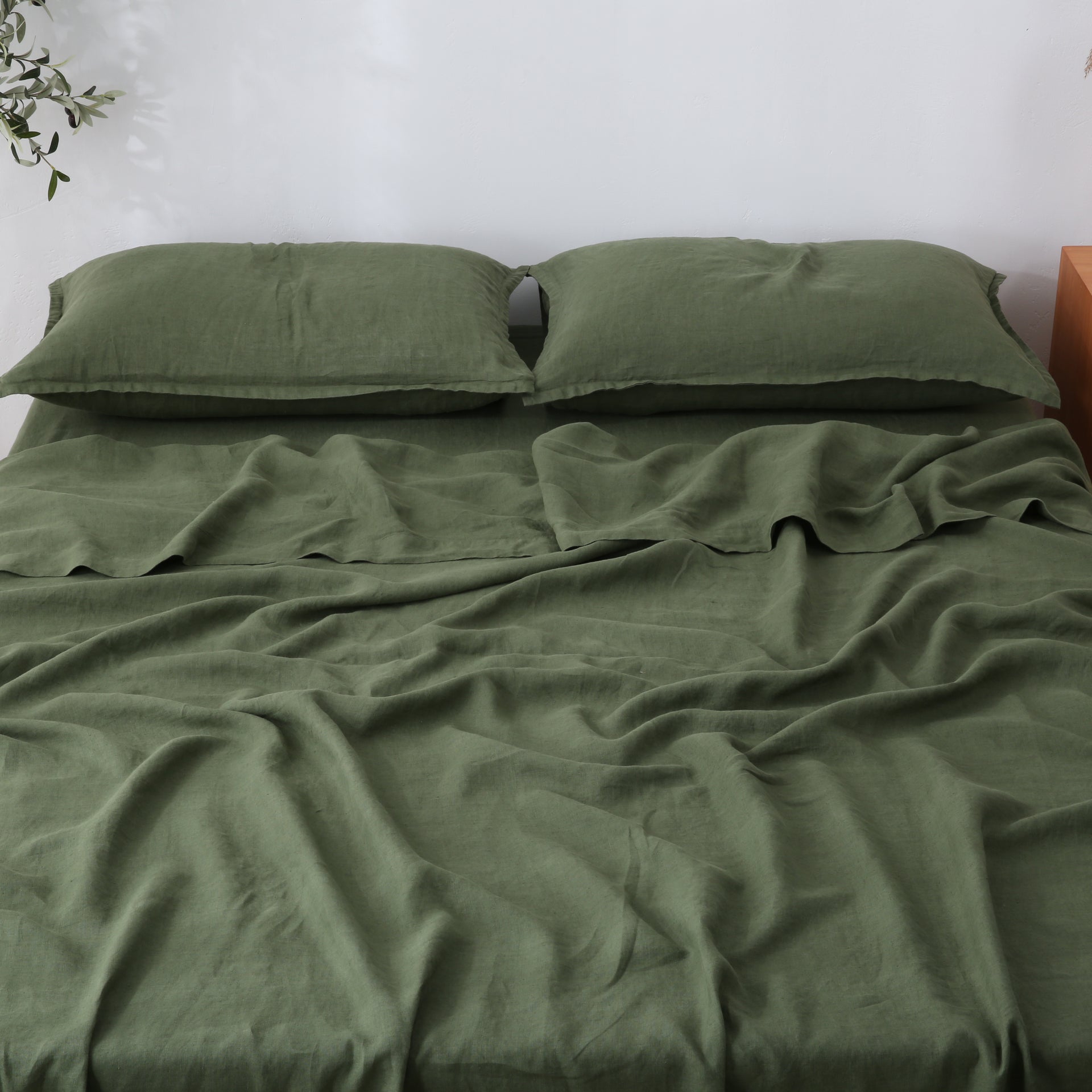Linen Sheet Set - Forest