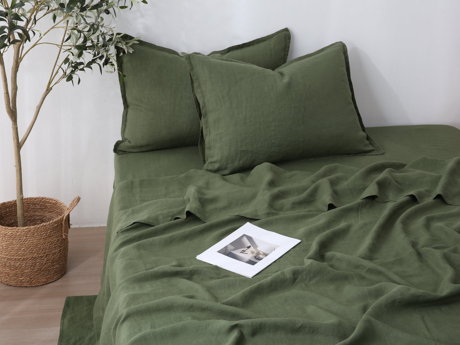 Linen Sheet Set - Forest