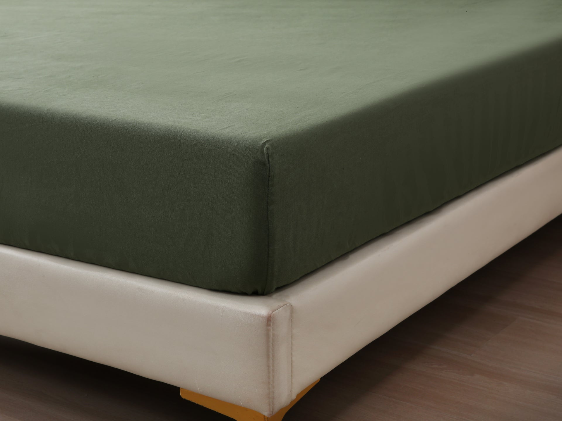 Linen Fitted Sheet - Forest