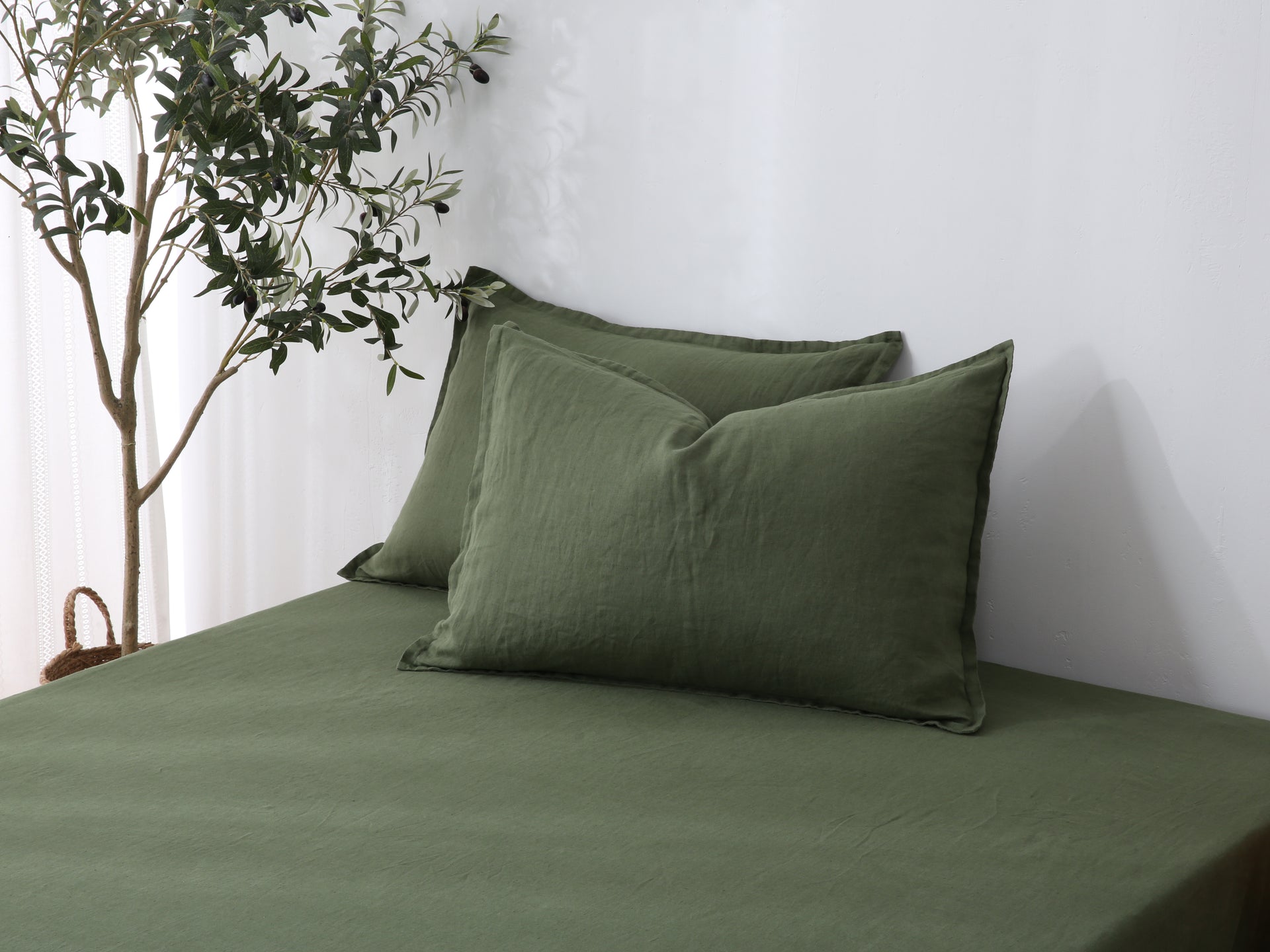 Linen Sheet Set - Forest