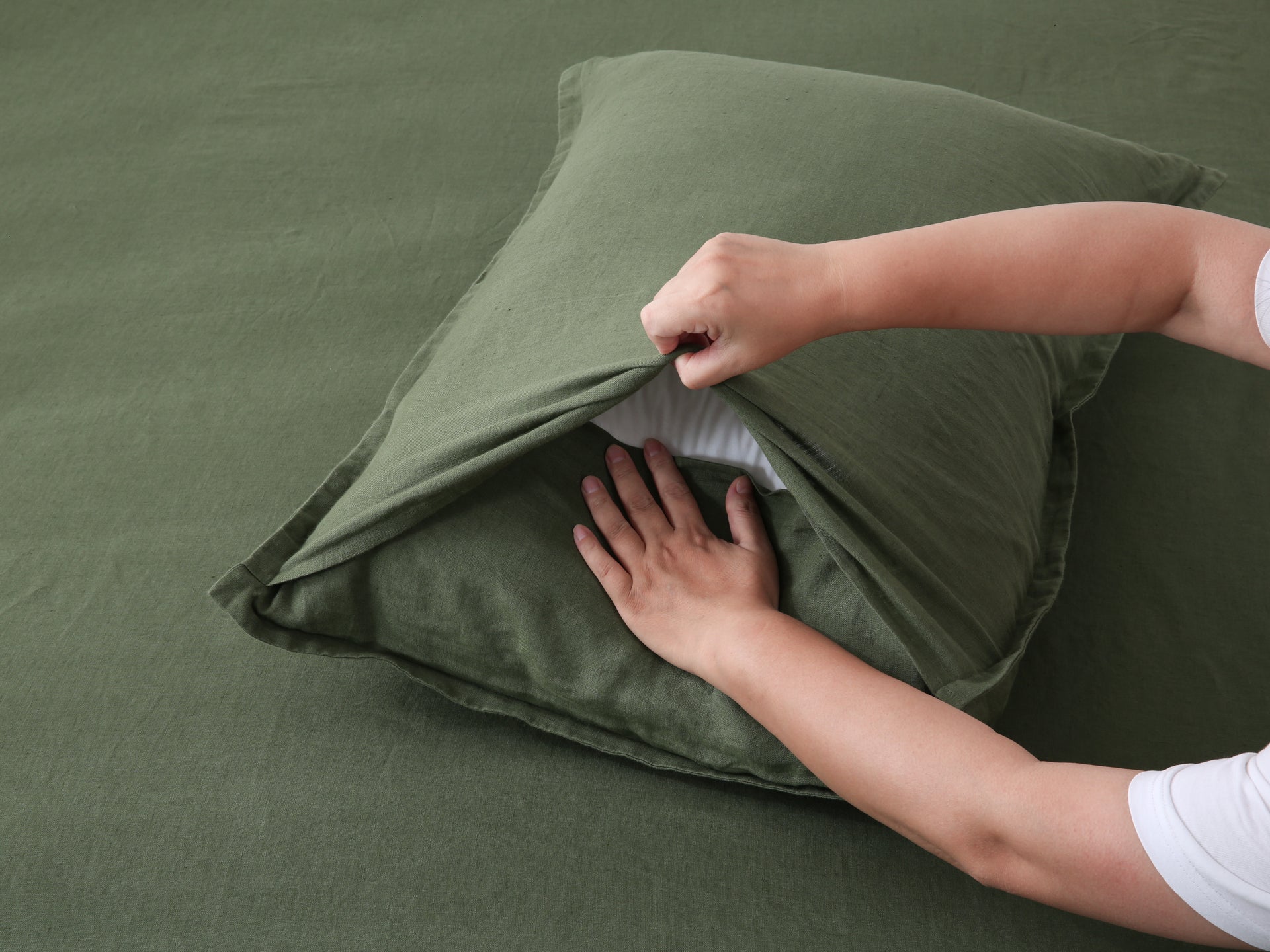 Linen Sheet Set - Forest