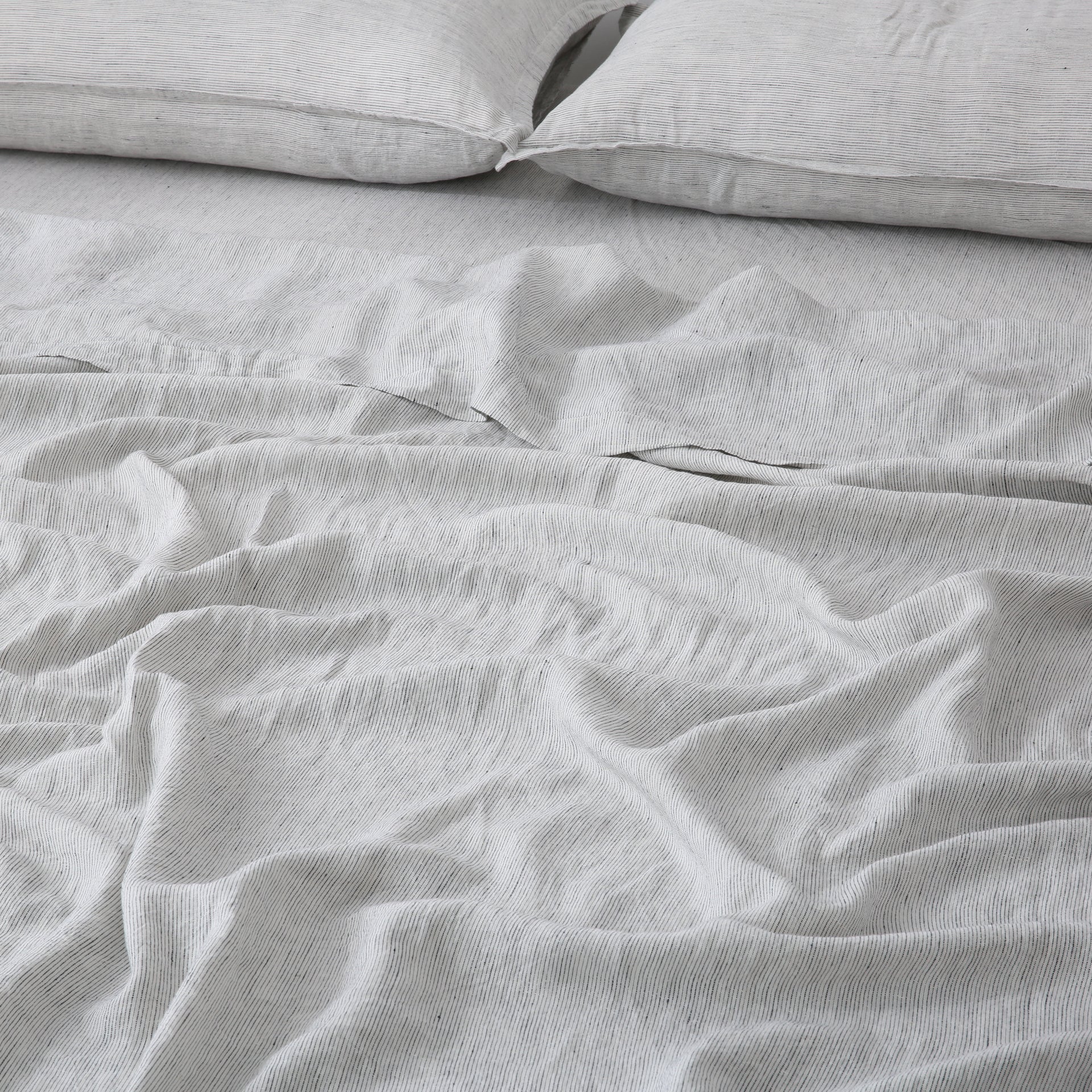 Linen Sheet Set - Pinstripe