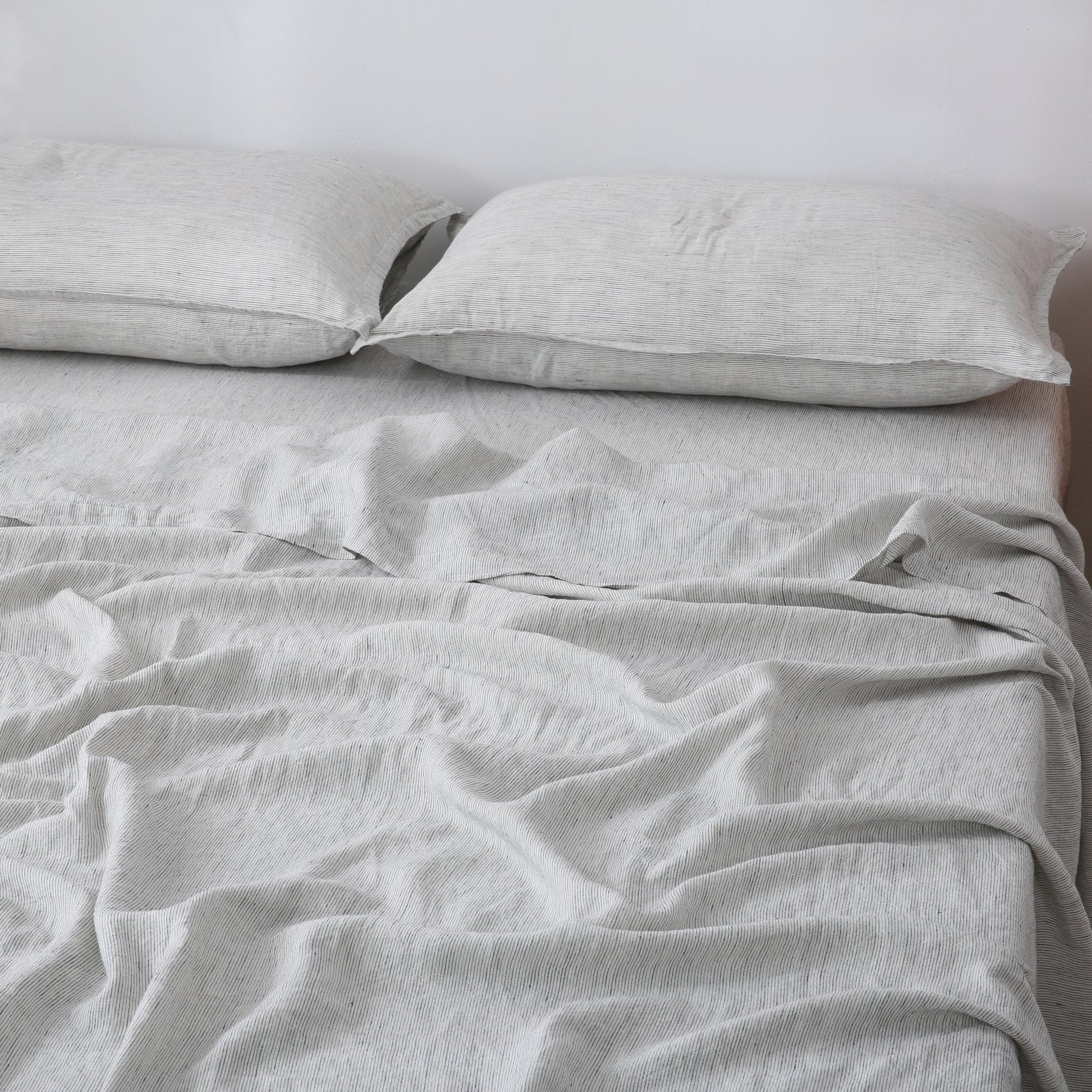 Linen Sheet Set - Pinstripe