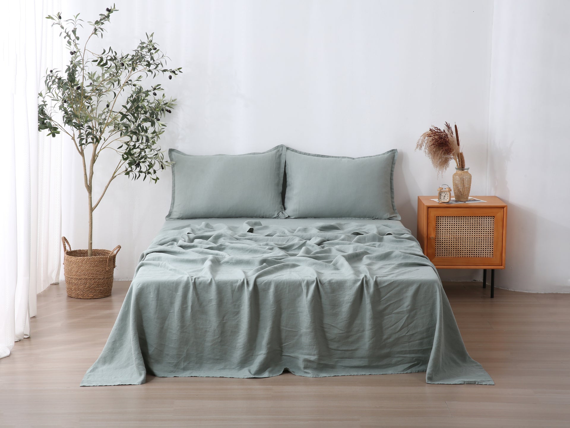 Linen Sheet Set - Sage