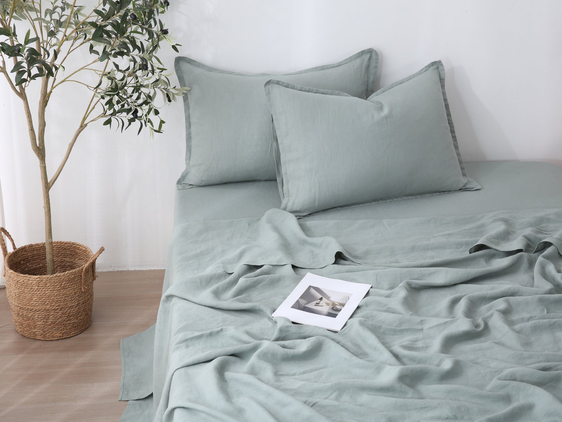 Linen Sheet Set - Sage