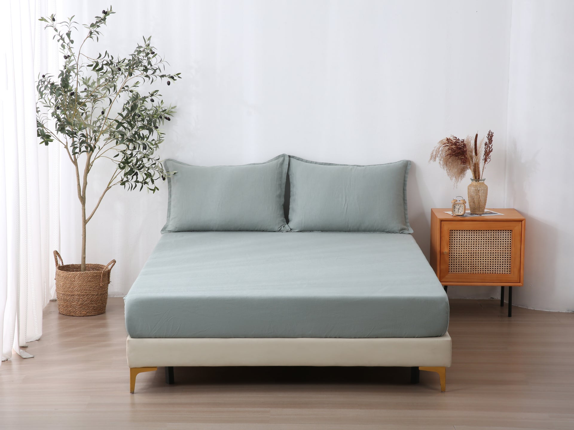 Linen Sheet Set - Sage