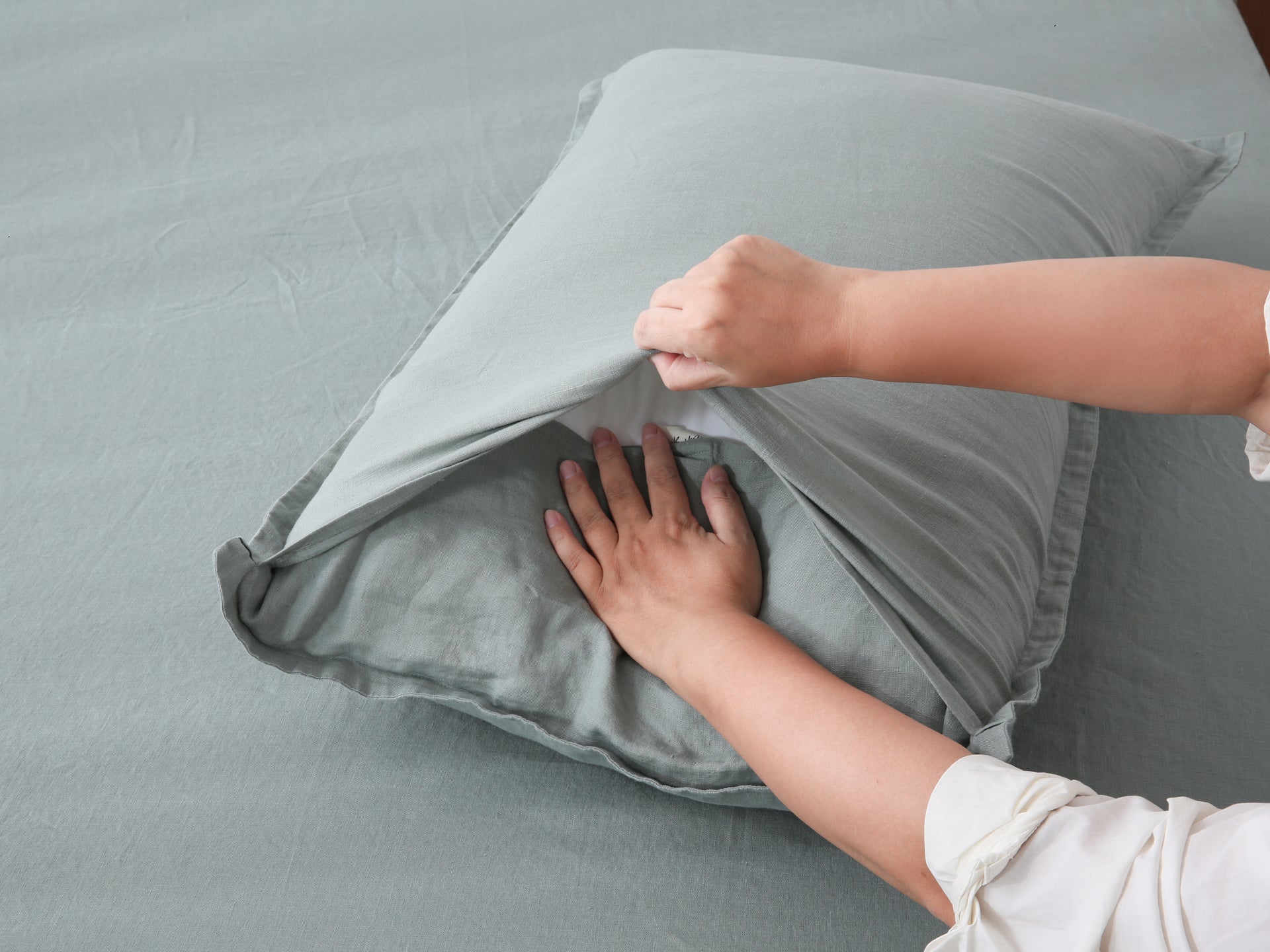 Linen Sheet Set - Sage