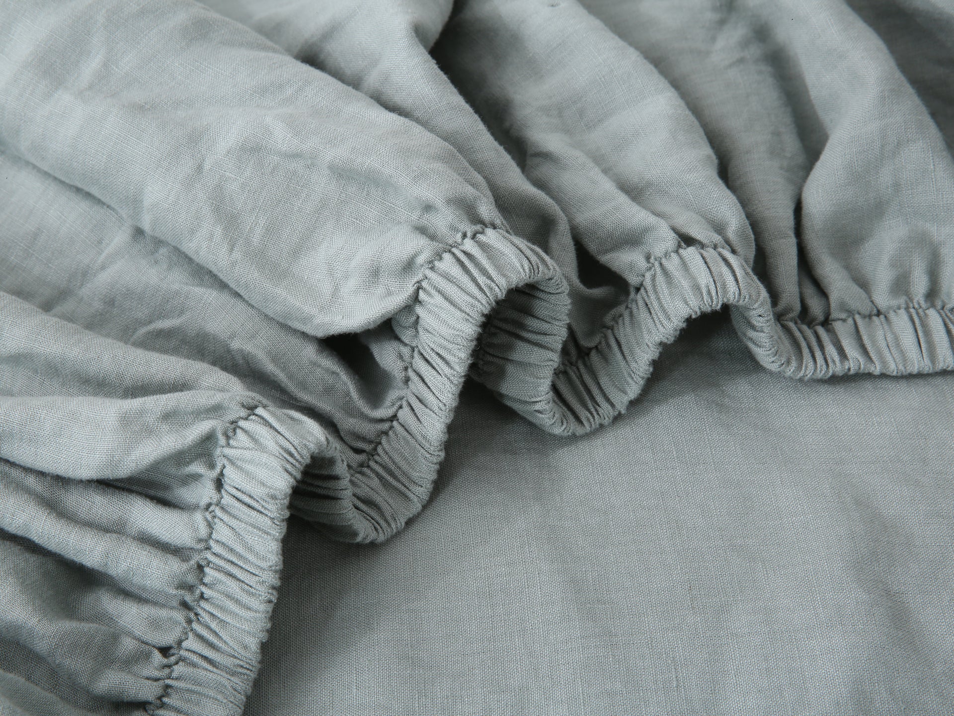 Linen Fitted Sheet - Sage