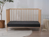 Fitted Linen Crib Sheet - BEIGE GINGHAM