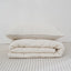 Quilted Pillow Cases (2) - 100% French Flax Linen (Set of Two)