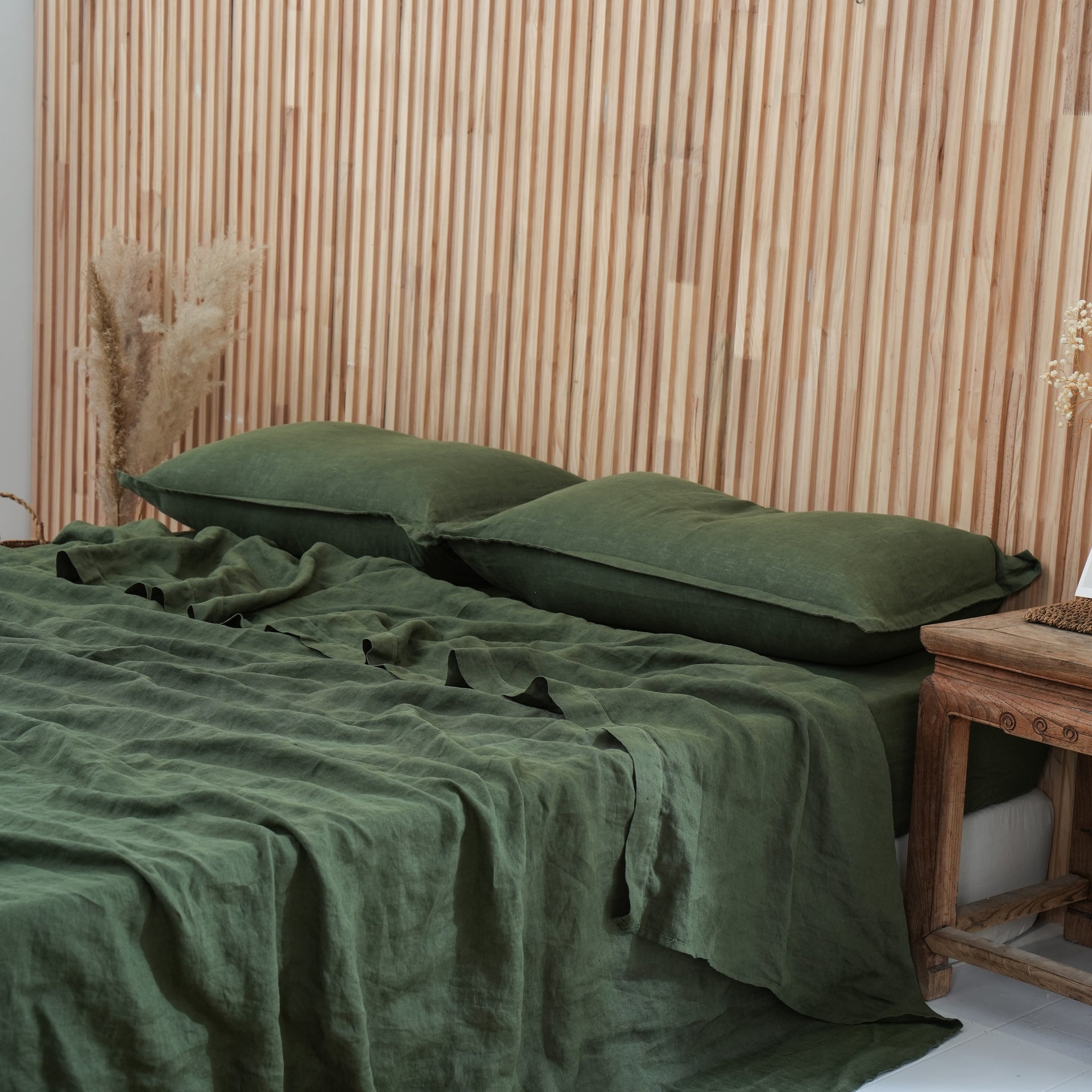 Linen Sheet Set - Forest