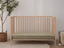 Fitted Linen Crib Sheet - FERN