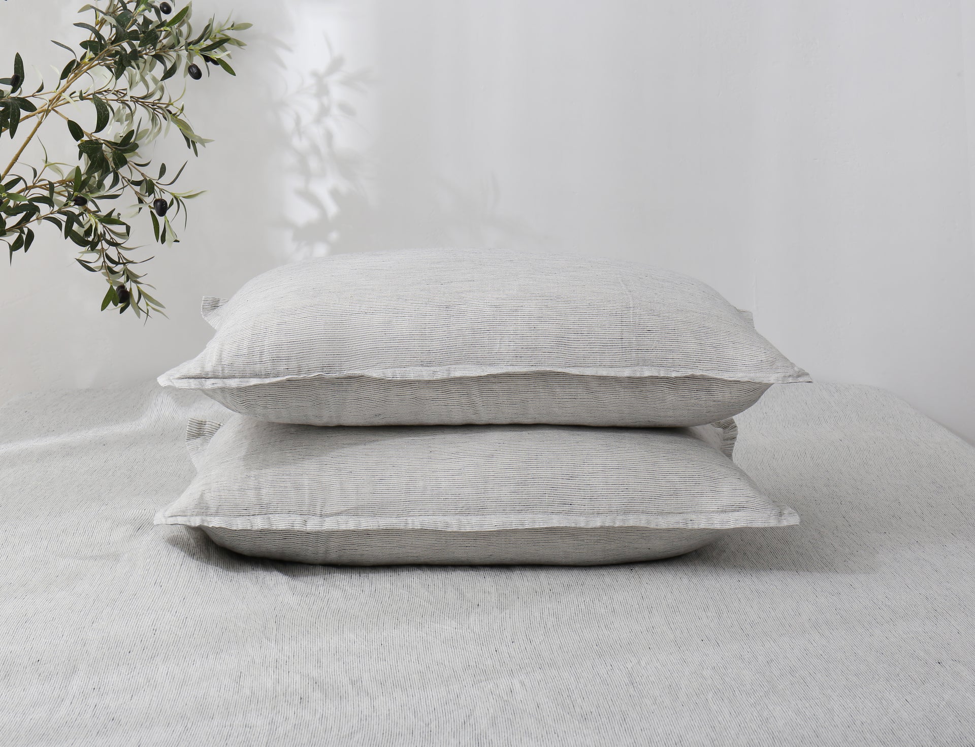 Linen Sheet Set - Pinstripe