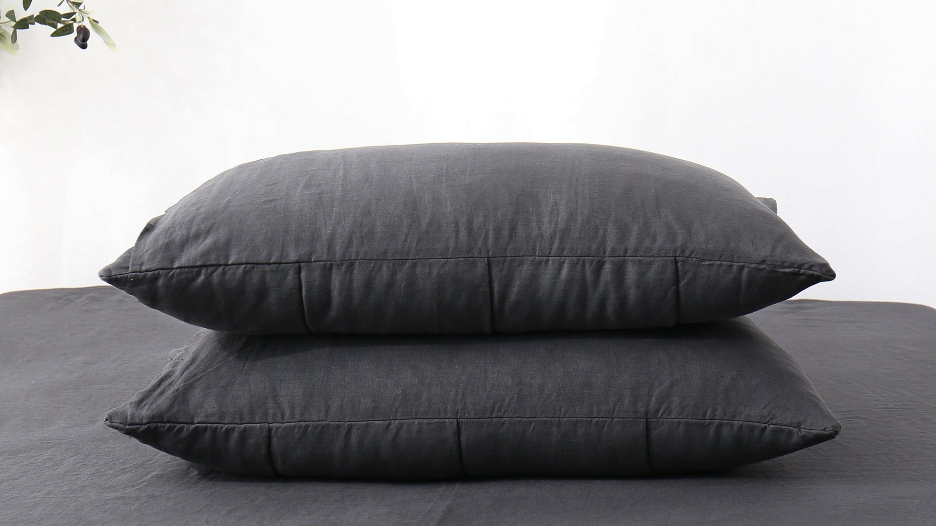 Quilted Linen Pillowcases (Set of Two)