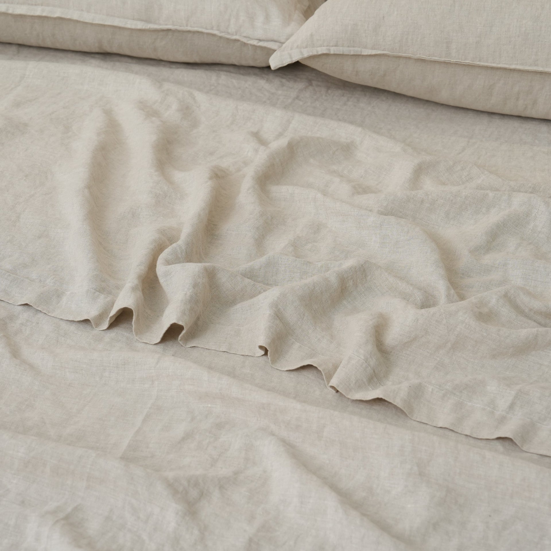 Linen Flat Sheet - Sand