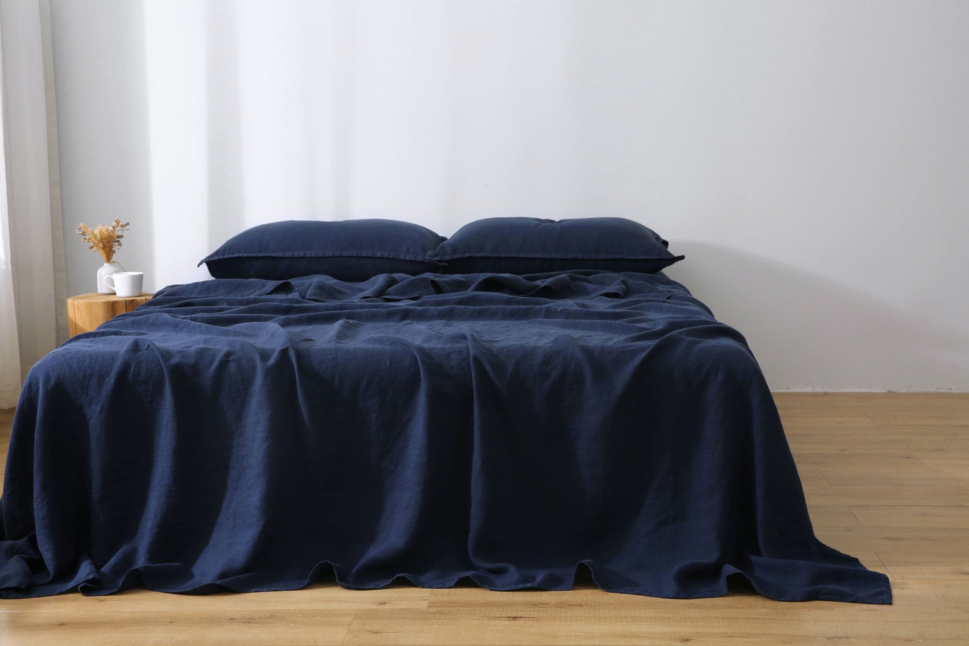 Linen Flat Sheet - Ocean
