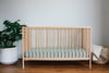 Fitted Linen Crib Sheet - SAGE