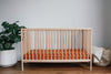 Fitted Linen Crib Sheet - CLAY
