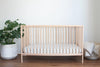 Fitted Linen Crib Sheet - PINSTRIPE
