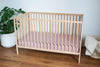 Fitted Linen Crib Sheet - WOODROSE