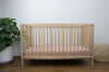 Fitted Linen Crib Sheet - PINK CLAY