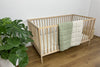 FERN - Quilted Crib Blanket & Play Mat - 100% French Flax Linen
